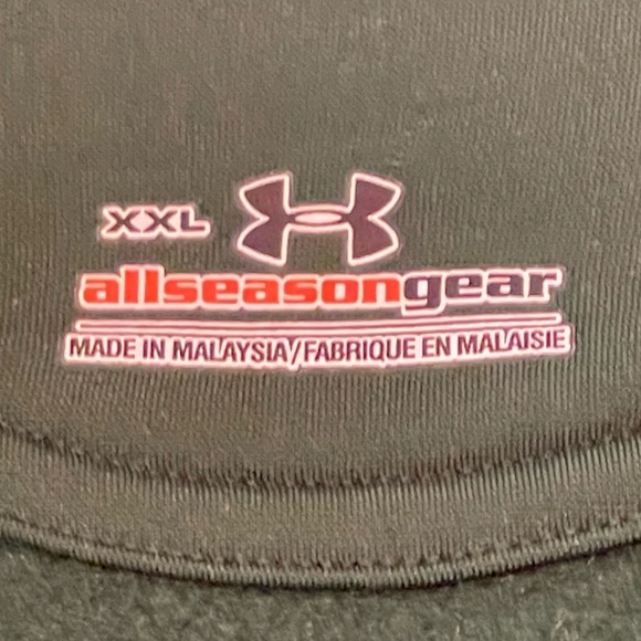 Under Armour Athletic Jacket - Full Zip - Dark Green w/ White Piping - Size: XXL - Picture 6 of 8